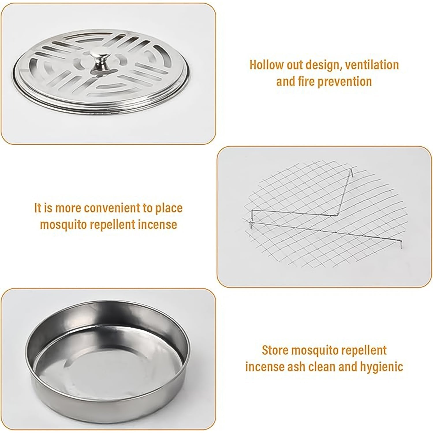 Decorative Mosquito Coil Holder Mosquito Coil Container, Incense Holder Safe Burning Coil Tray for Home Patio Pool Side Outdoor, Metal Tray Decorative Mosquito Coil Holder Mosquito Coil Container, Incense Holder Safe Burning Coil Tray for Home Patio Pool Side Outdoor, Metal Tray